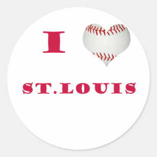 I Love St. Louis Classic Round Sticker