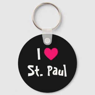 I Love St. Paul Key Ring