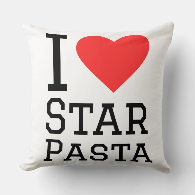 I love star pasta cushion (Front)