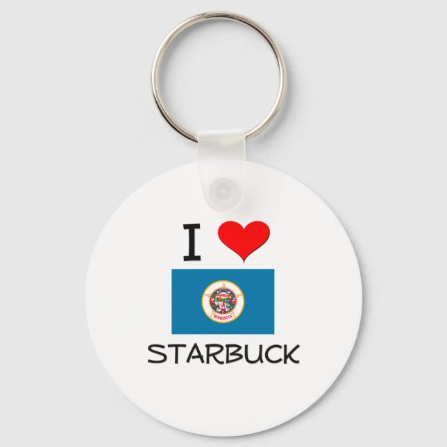 I Love Starbuck Minnesota Key Ring (Front)