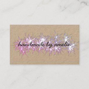 I love Stars Handmade By Name With Social Media Business Card
