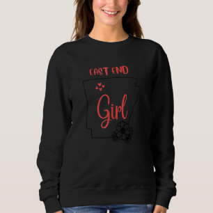 I Love State Of Arkansas Flower Outline Eastend Ci Sweatshirt
