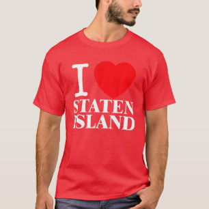 I Love Staten Island Funny Christmas Vintage 2021 T-Shirt