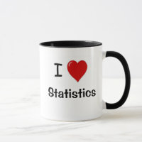 I Love Statistics! - Double-sided Quote Mug