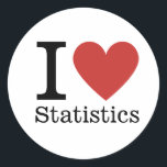 I ❤️ Love Statistics STICKER<br><div class="desc">Showcase your passion for data and analysis with our "I ❤️ Statistics" sticker! Perfect for college majors and professors, this eye-catching sticker is a testament to your dedication to the power of numbers. Stick it on your laptop, binder, or office door to proudly display your enthusiasm for uncovering insights through...</div>