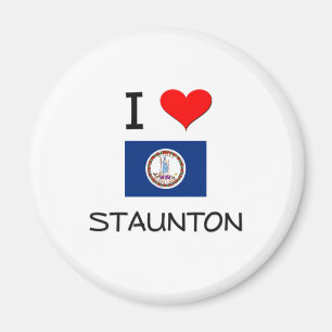 I Love Staunton Virginia Magnet