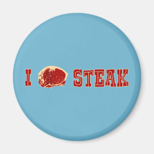 I Love Steak Magnet