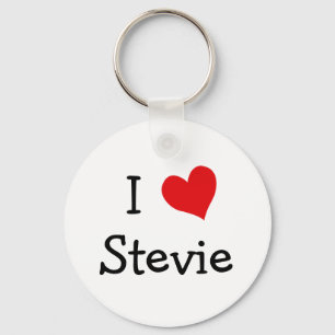 I Love Stevie Key Ring