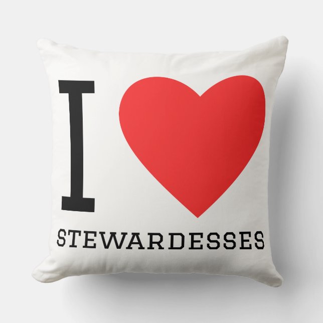 I love stewardesses cushion (Front)