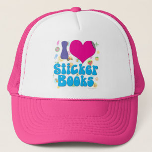 I love Sticker books! Trucker Hat