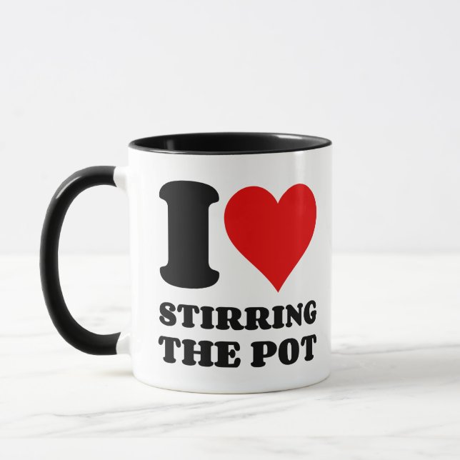 I LOVE STIRRING THE POT MUG (Left)