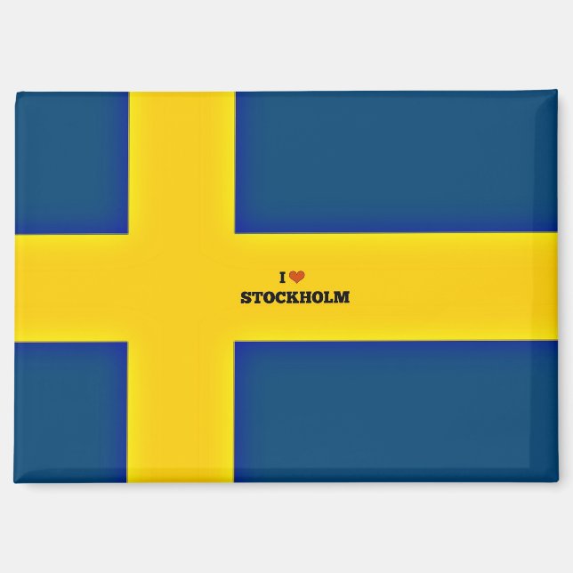 I Love Stockholm Magnet (Front)