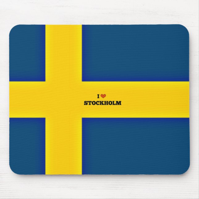 I Love Stockholm Mouse Pad (Front)