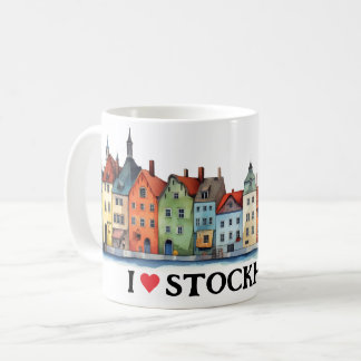 I Love Stockholm | Sweden Travel | Coffee Coffee Mug