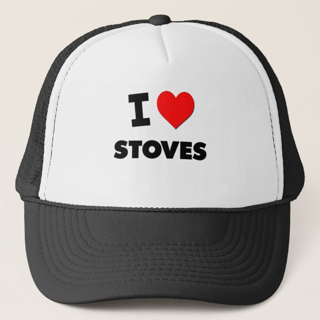 I love Stoves Trucker Hat (Front)