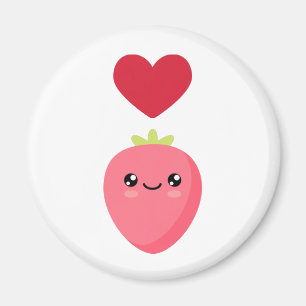 I love Strawberries Magnet
