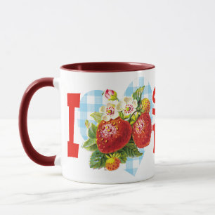 I Love Strawberries Mug