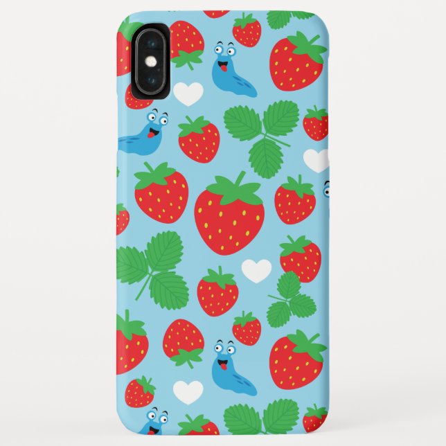 I Love Strawberries Seamless Pattern Case-Mate iPhone Case (Back)