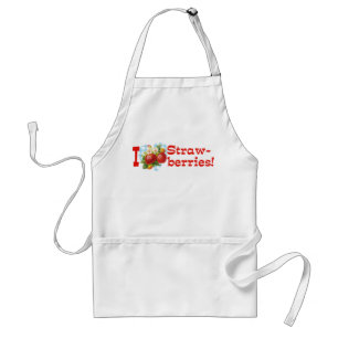 I Love Strawberries Standard Apron