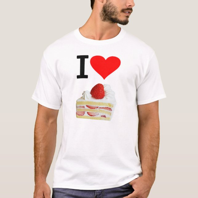 I Love Strawberry Shortcake T-Shirt (Front)