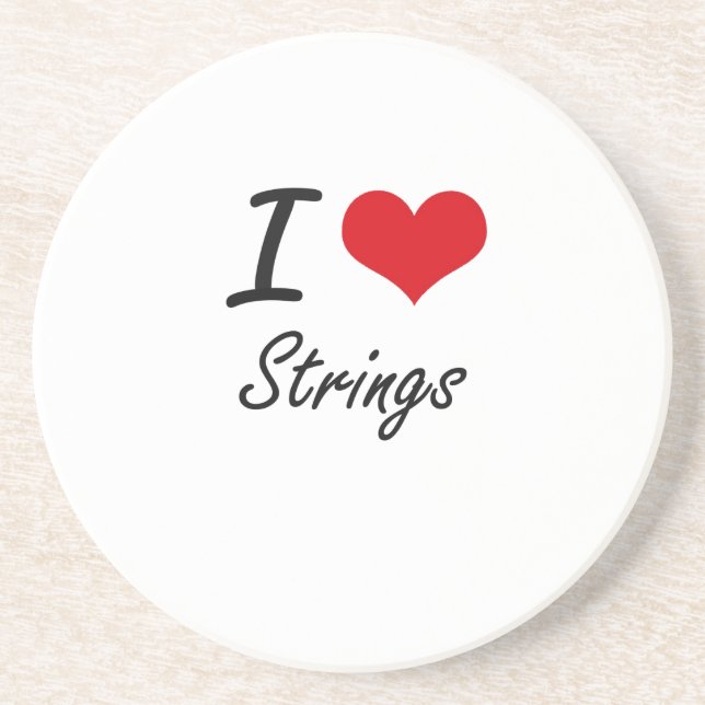 I love Strings Coaster (Front)