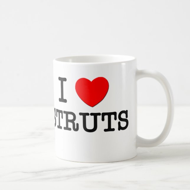 I Love Struts Coffee Mug (Right)