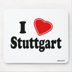 I Love Stuttgart Mouse Pad