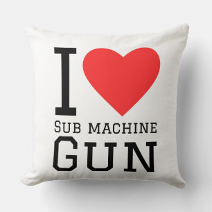 I love sub machine gun cushion