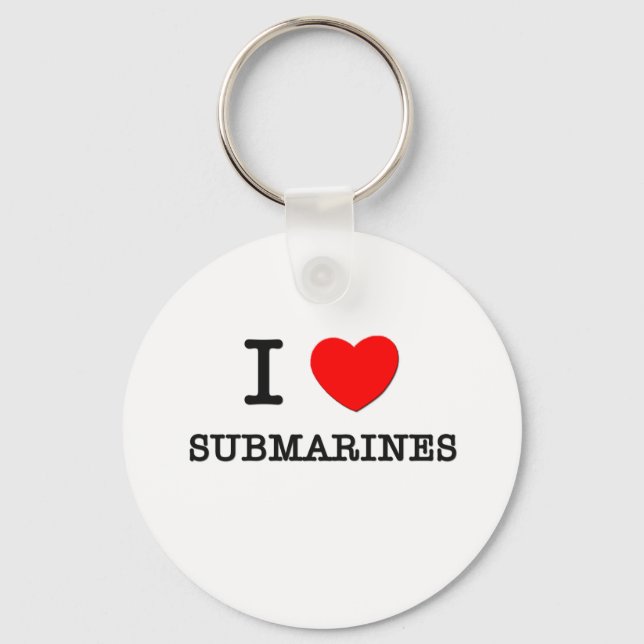 I Love Submarines Key Ring (Front)