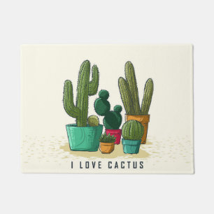 I Love Succulents Doormat