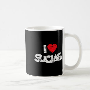 I Love Sucias I Heart Sucias Vintage Distressed Fu Coffee Mug