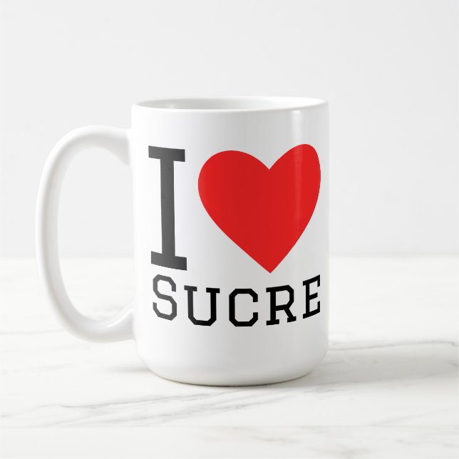 I love sucre coffee mug (Left)