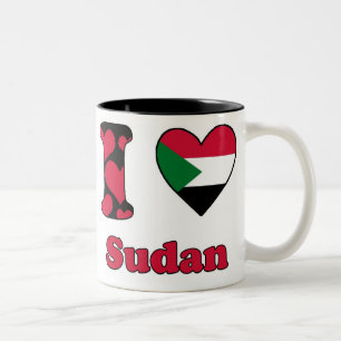 I love Sudan Two-Tone Coffee Mug
