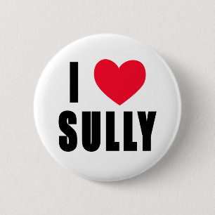 I Love Sully I HEART Sully 6 Cm Round Badge