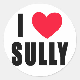 I Love Sully I HEART Sully Classic Round Sticker