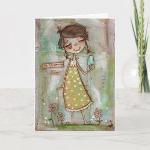 I love summer and you - Greeting Card