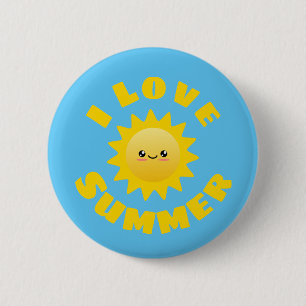 I love Summer Button