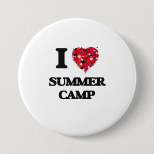 I love Summer Camp 7.5 Cm Round Badge