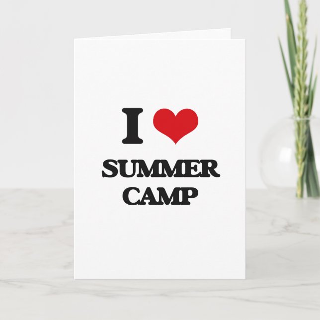 I love Summer Camp Card (Front)