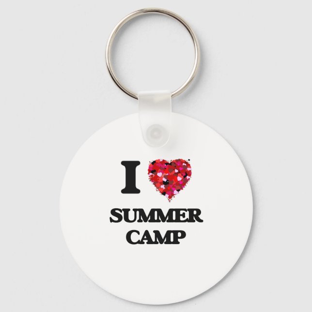 I love Summer Camp Key Ring (Front)
