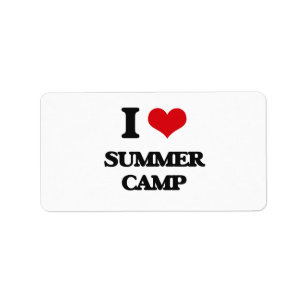 I love Summer Camp Label