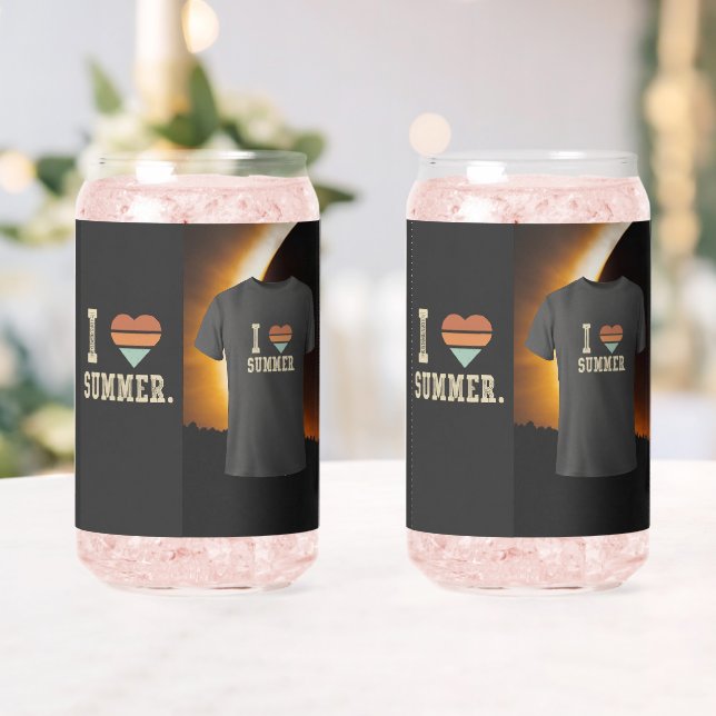 I Love Summer Can Glass (Insitu (Wedding))