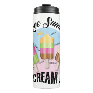 I love Summer - I Scream !!! Vacation Time Thermal Tumbler