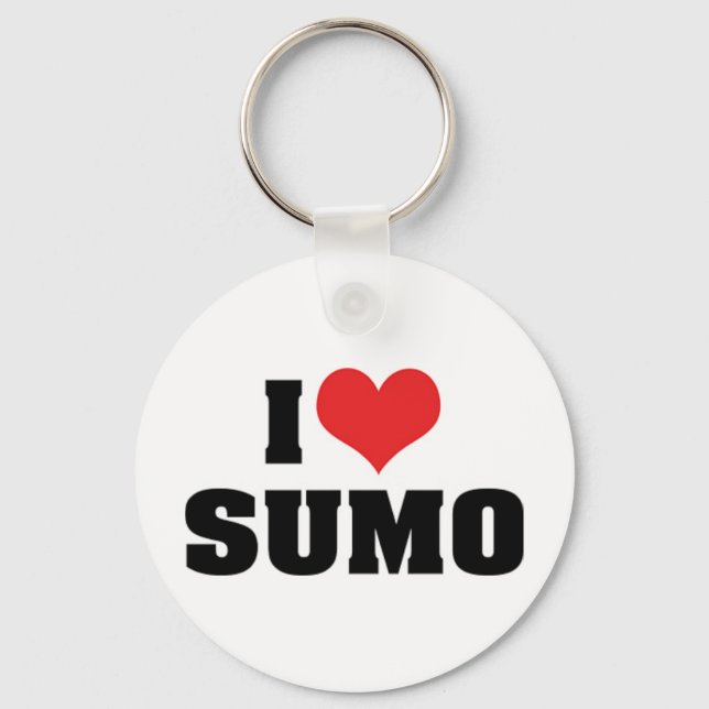 I Love Sumo Keychain (Front)