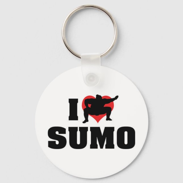 I Love Sumo Keychain (Front)