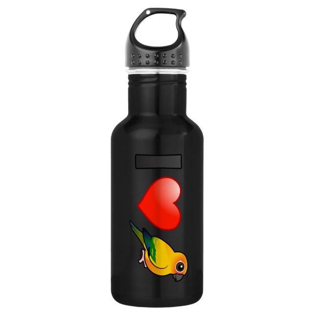 I Love Sun Conures 532 Ml Water Bottle (Front)