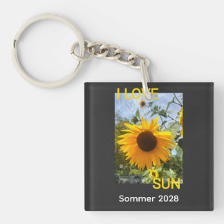 i love sun key ring
