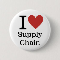 I ❤️ Love Supply Chain - SC Dept. - Pin Button