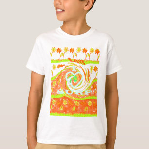 I Love Surf: Beautiful Floral with Cool Text Art  T-Shirt