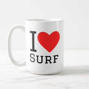 I love surf coffee mug